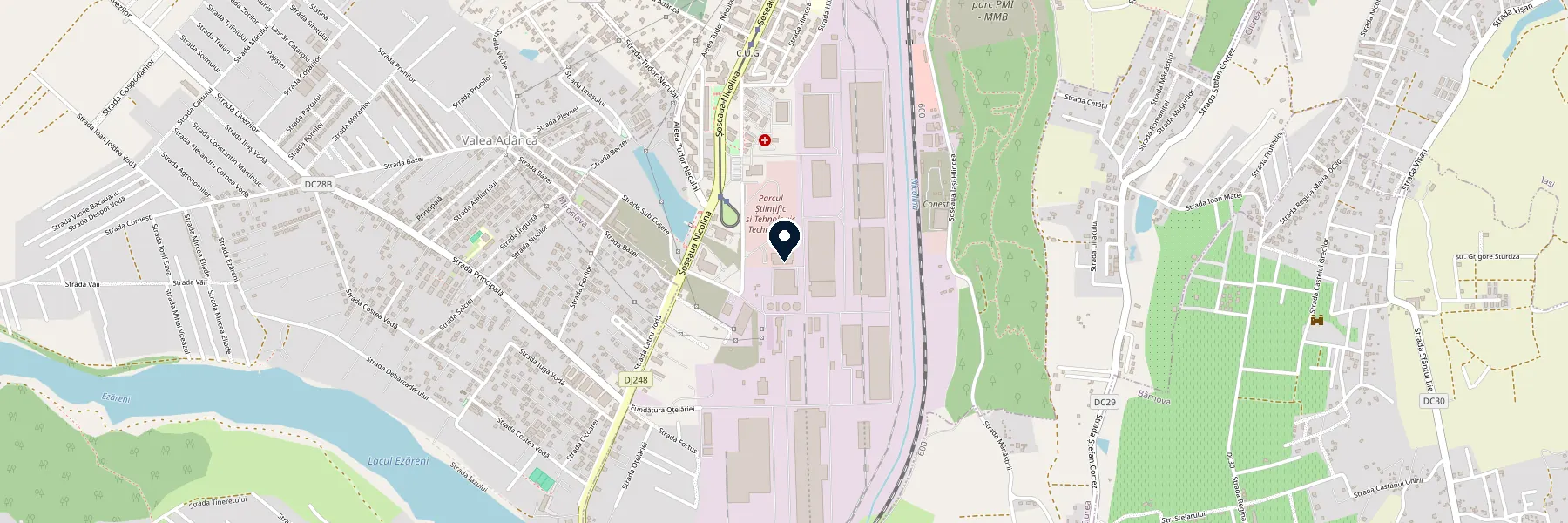 Locația noastră: Tehnopolis Science & Technology Park, Vamă, Blvd. Poitiers, Capăt, 700671 Iași